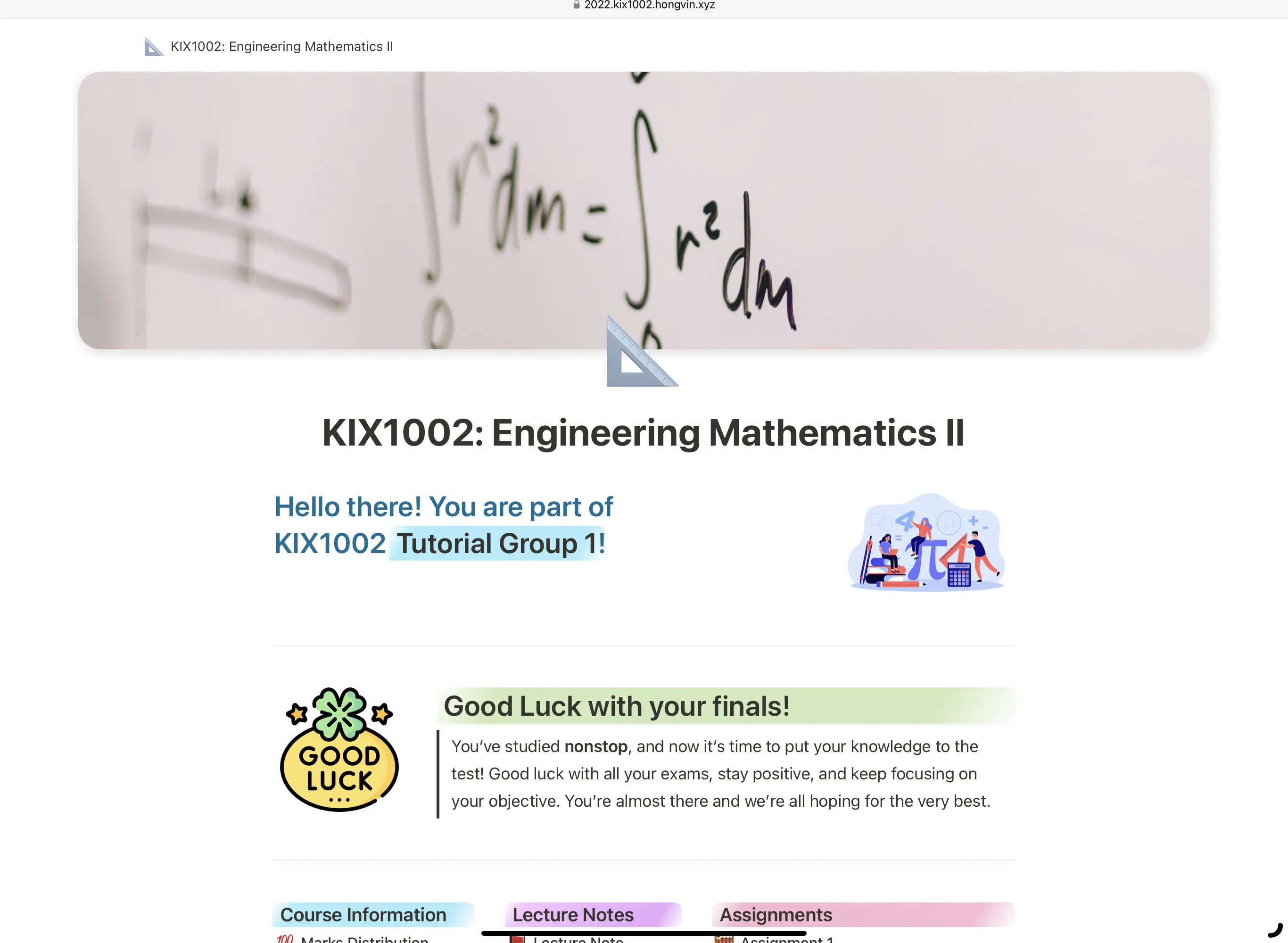 KIX1002 Homepage